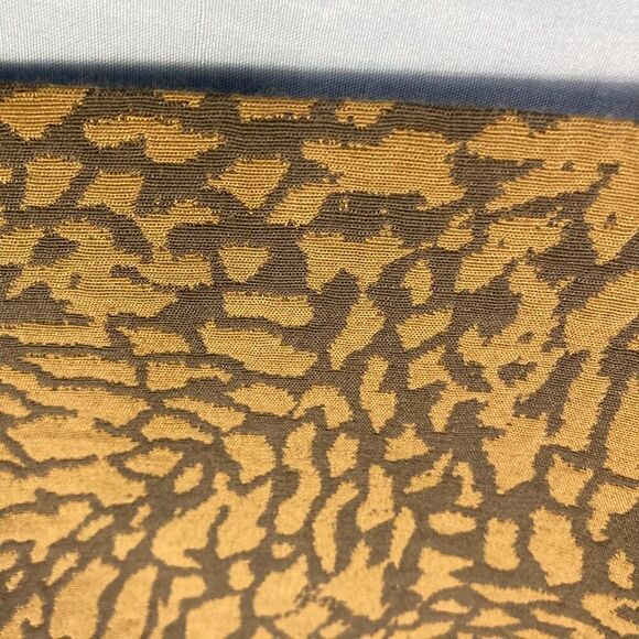 LOFT Mini Skirt Brown Mustard Yellow Abstract Safari Animal Print Lined Sz 0 - Picture 3 of 6